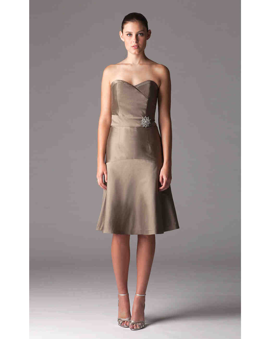 Brown and Yellow Bridesmaid Dresses Cheap